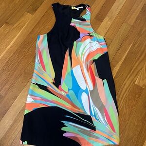 Trina Turk black halter cocktail dress 4 6